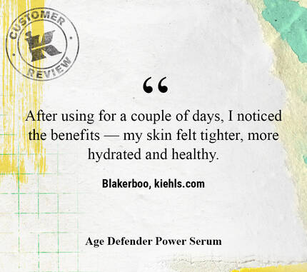 After using for a couple of days, I noticed the benefits — my skin felt tighter, more hydrated and healthy. —Blakerboo, kiehls.ca