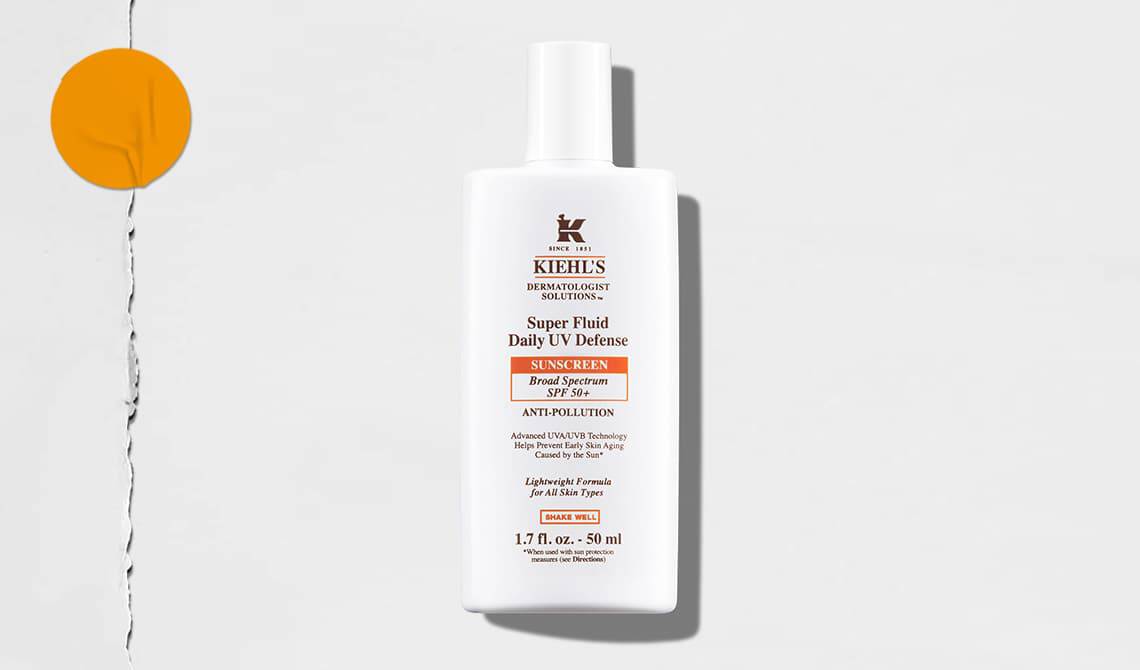 Bottle of Kiehl’s Super Fluid Daily UV Lotion
