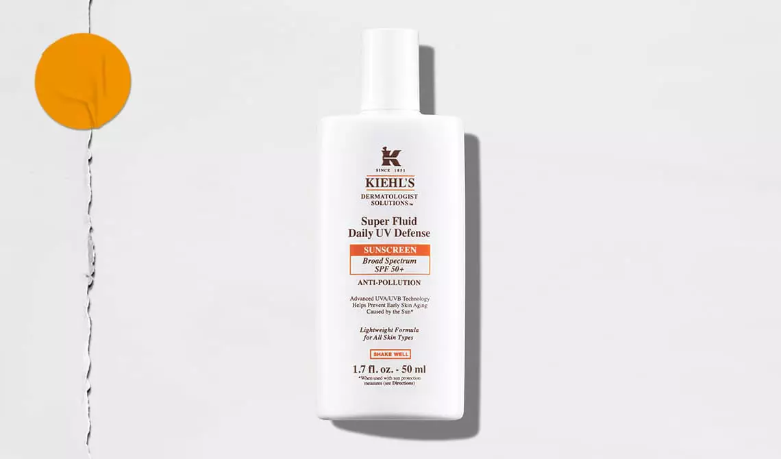 Bottle of Kiehl’s Super Fluid Daily UV Lotion