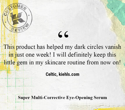 This product has helped my dark circles vanish in just one week! I will definitely keep this little gem in my skincare routine from now on! —Celtic, kiehls.ca