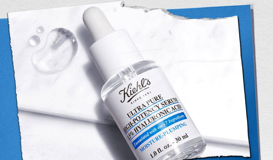 Bottle of Kiehl’s Ultra Pure High-Potency Serum 1.5% Hyaluronic Acid