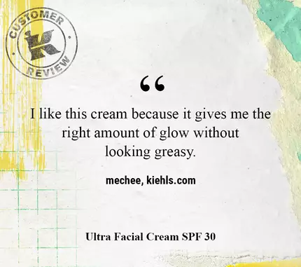 I like this cream because it gives me the right amount of glow without looking greasy. —mechee, kiehls.ca