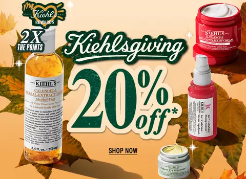 KIEHLSGIVING: 20% OFF & 2x POINTS!