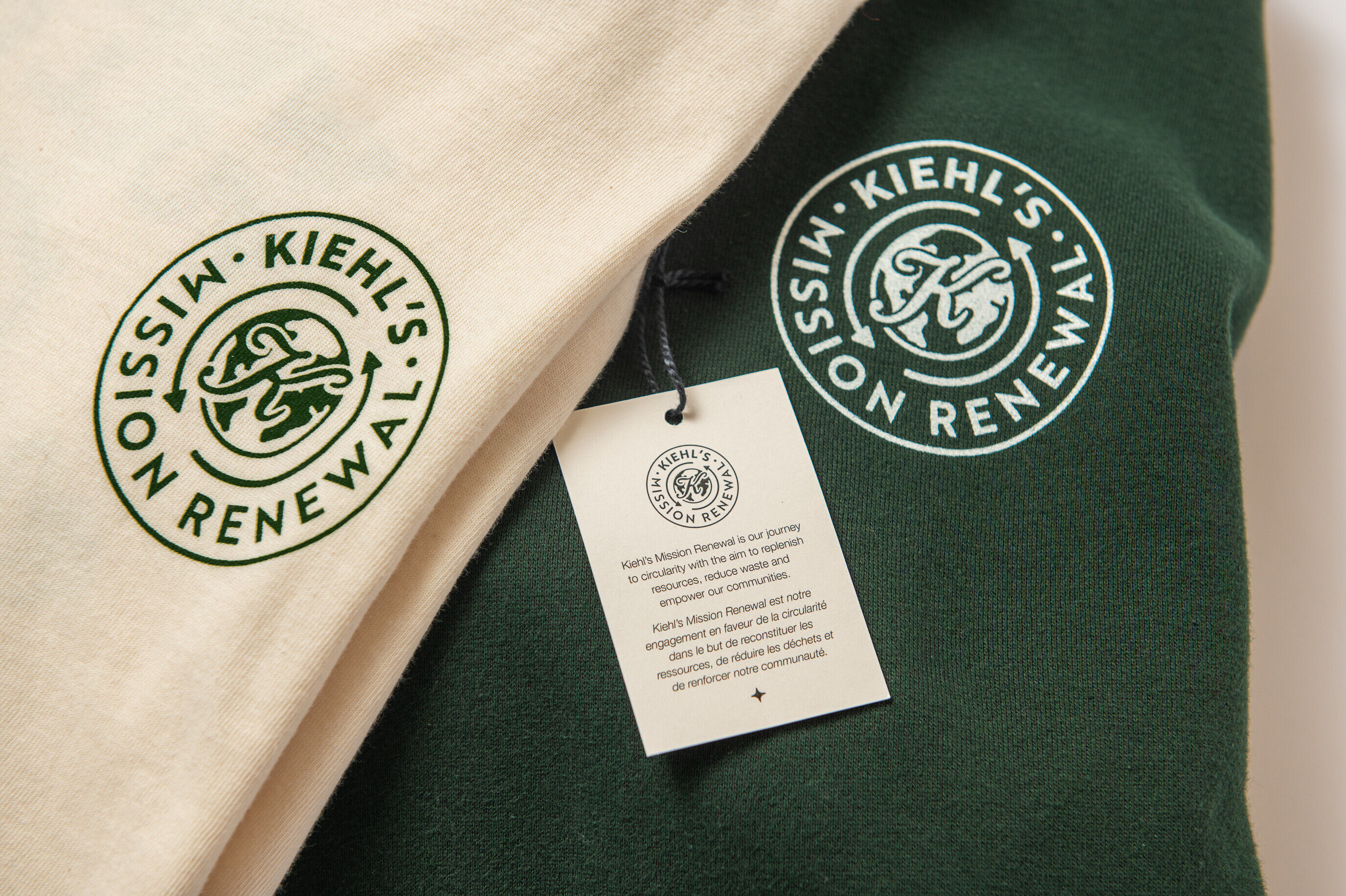 close up of kiehl's mission renewal logo