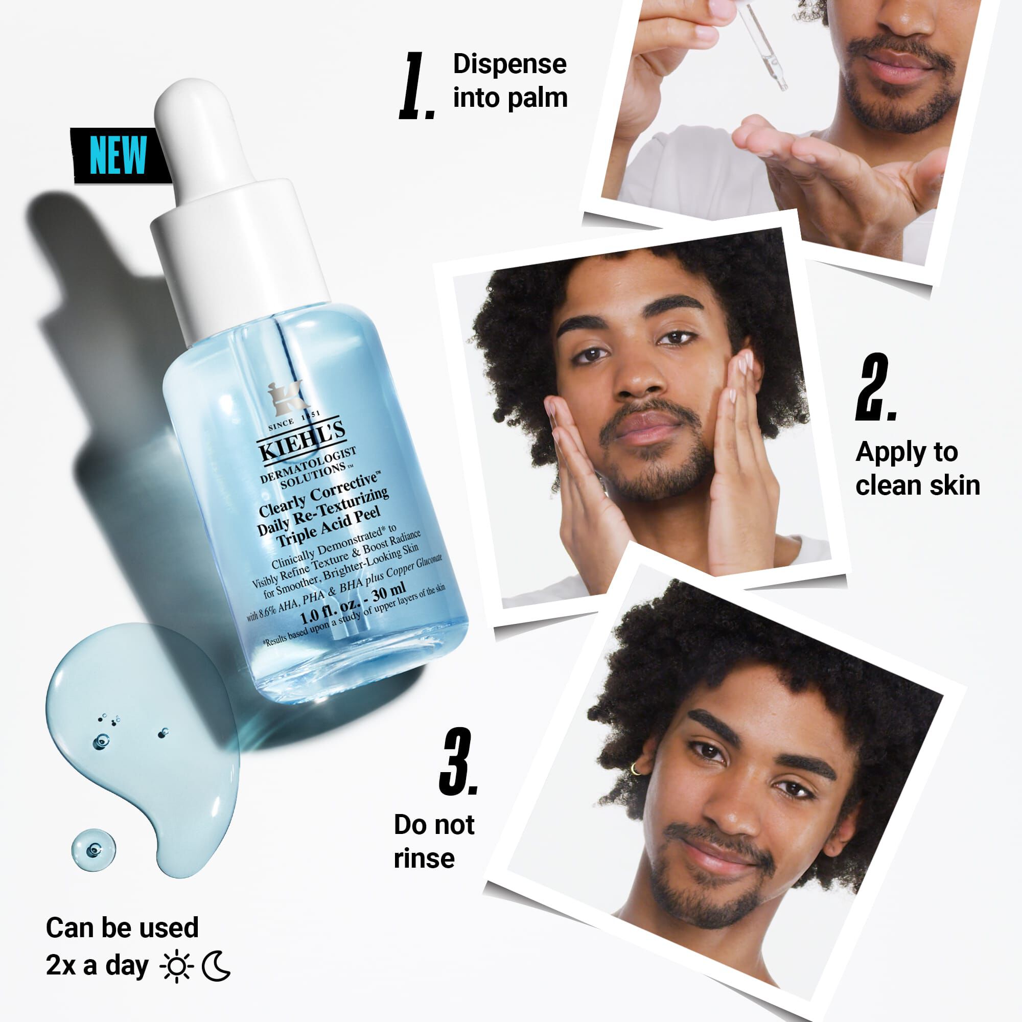 美容液 Kiehl'sClearlyCorrectiveDarkSpotSolution Clearly Corrective Dark Spot Solution to brighten skin Tone