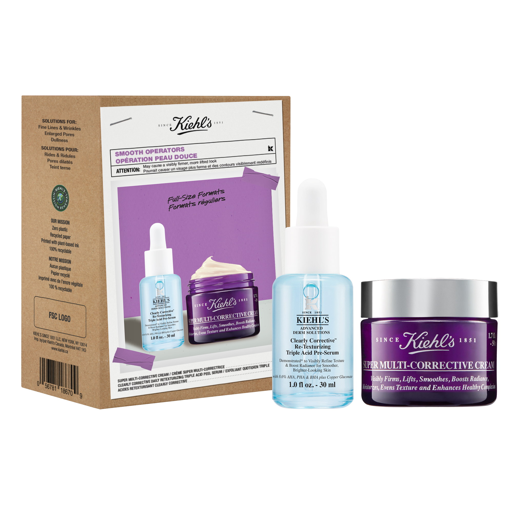 KIEHL'S 3点セット Smooth Operators Gift Set - Kiehl's