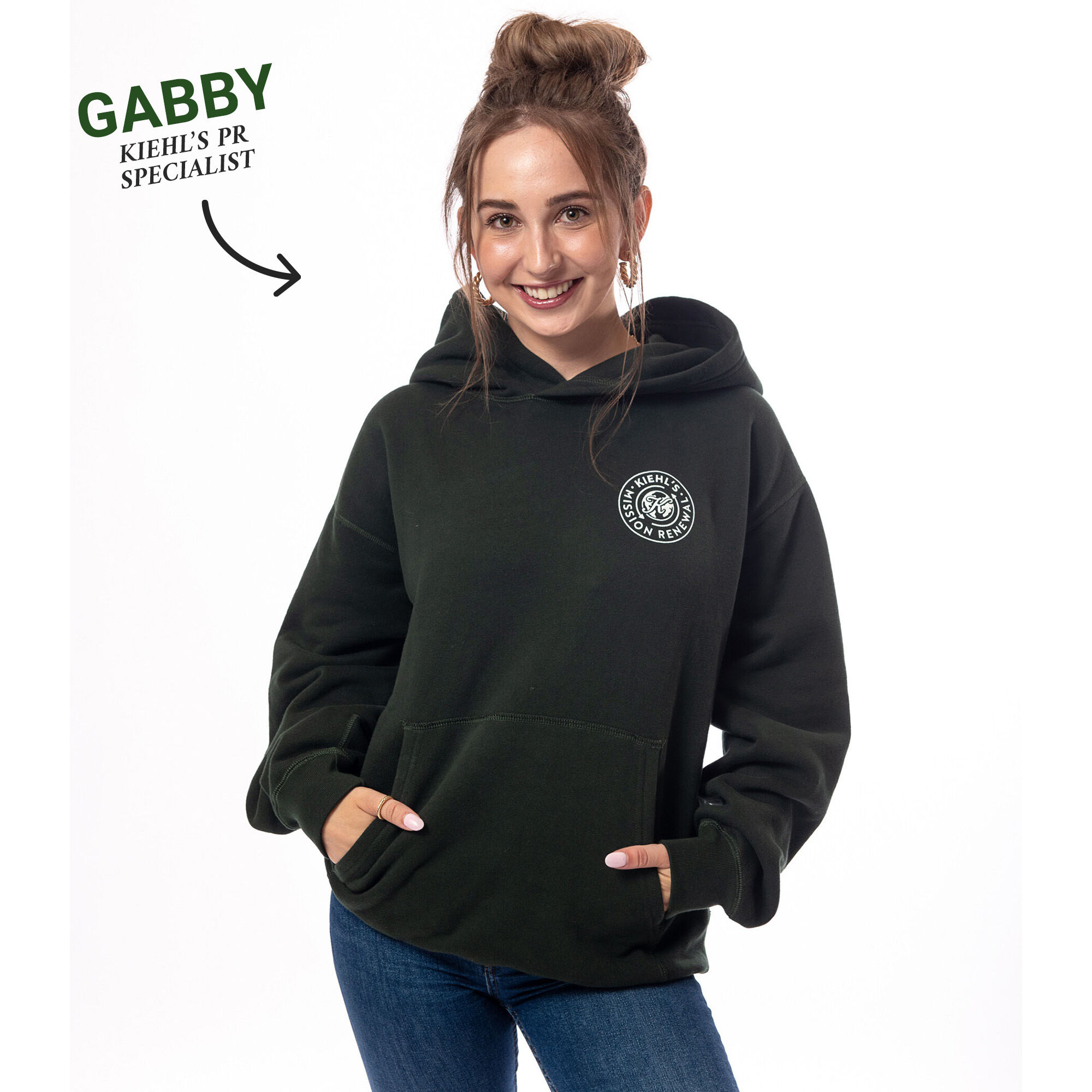 Kiehl’s Mission Renewal Hoodie Dark Green  - Unisex