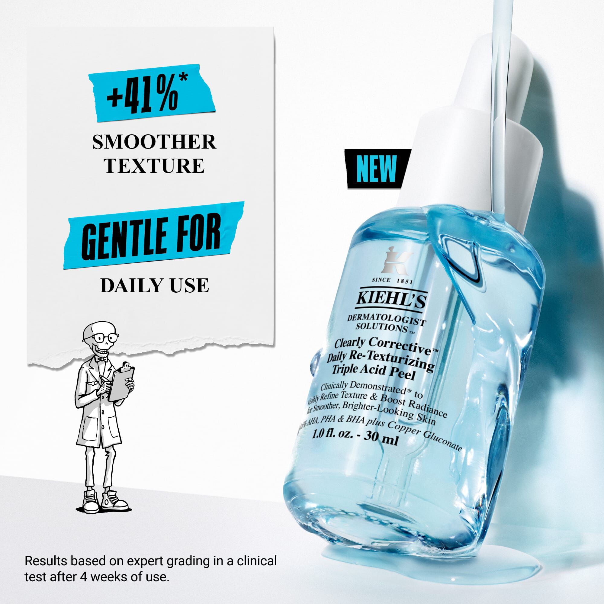 Clearly Corrective™ Daily Re-Texturizing Triple Acid Peel — Kiehl's
