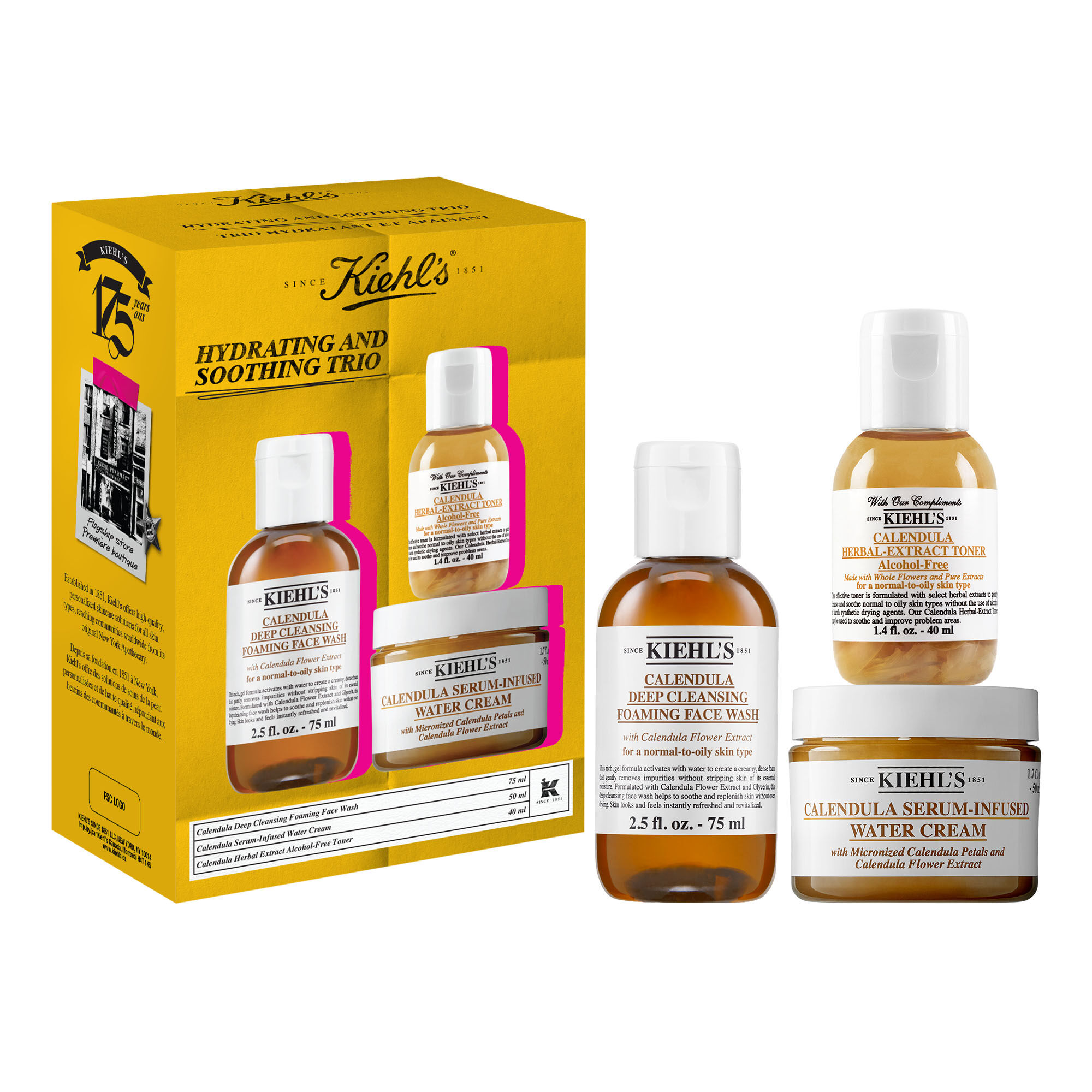 Trio hydratant et apaisant