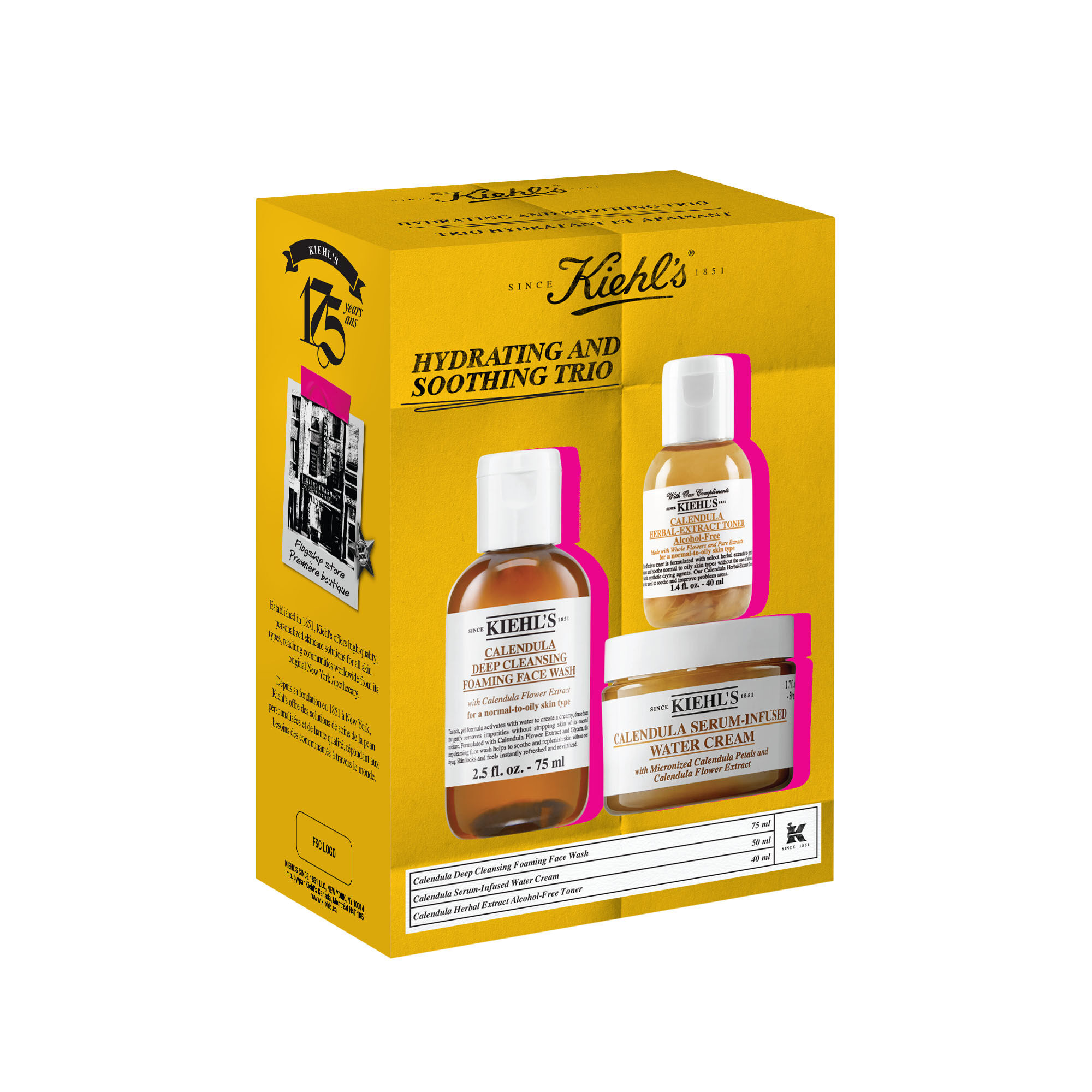 Trio hydratant et apaisant