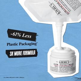 61% less plastic packaging - 3 times more formula