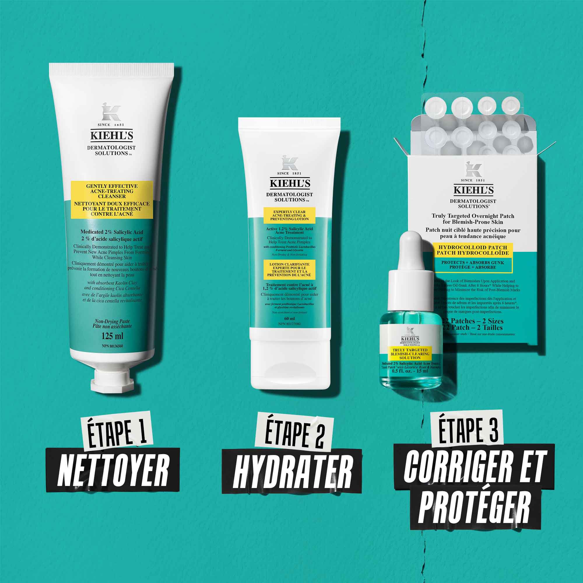 Timbre Nuit Cible Haute Precision pour Peau a Tendance Acneique
