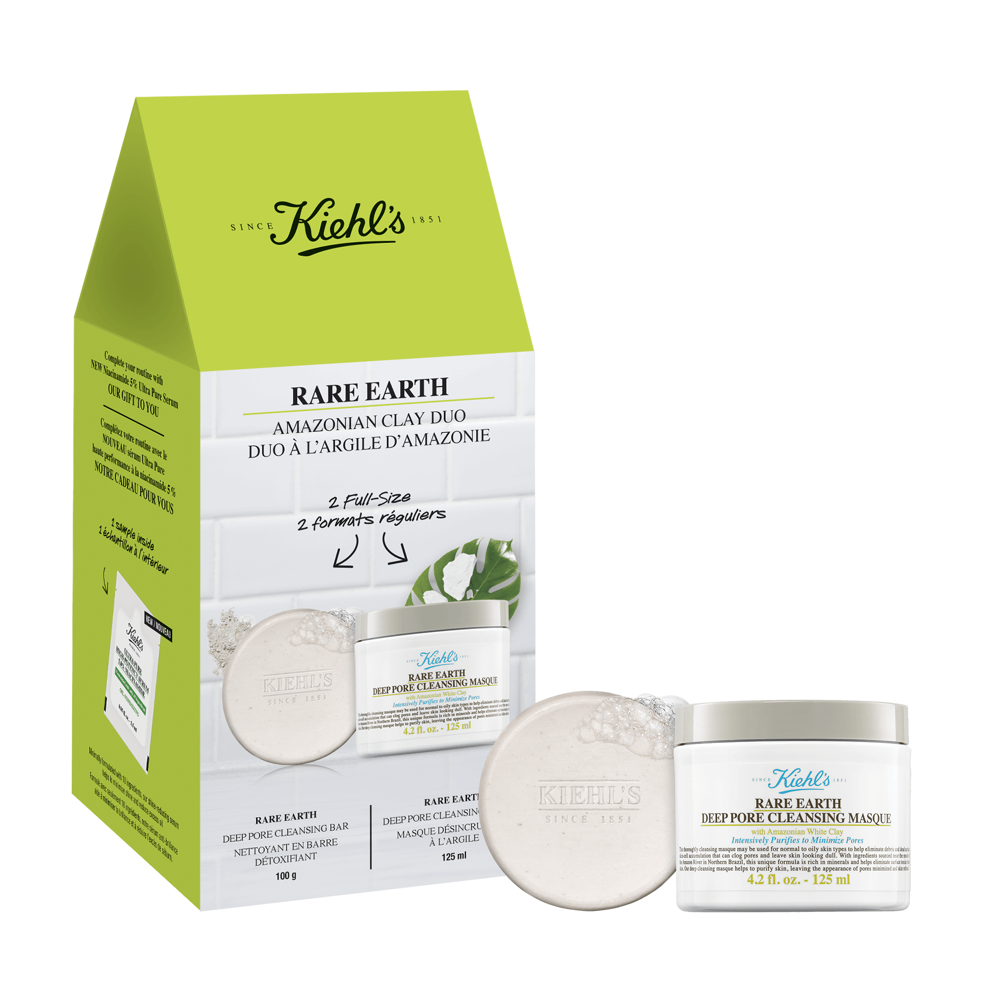 Rare Earth Amazonian Clay Duo Cleansing Bar & Mask Kiehl's